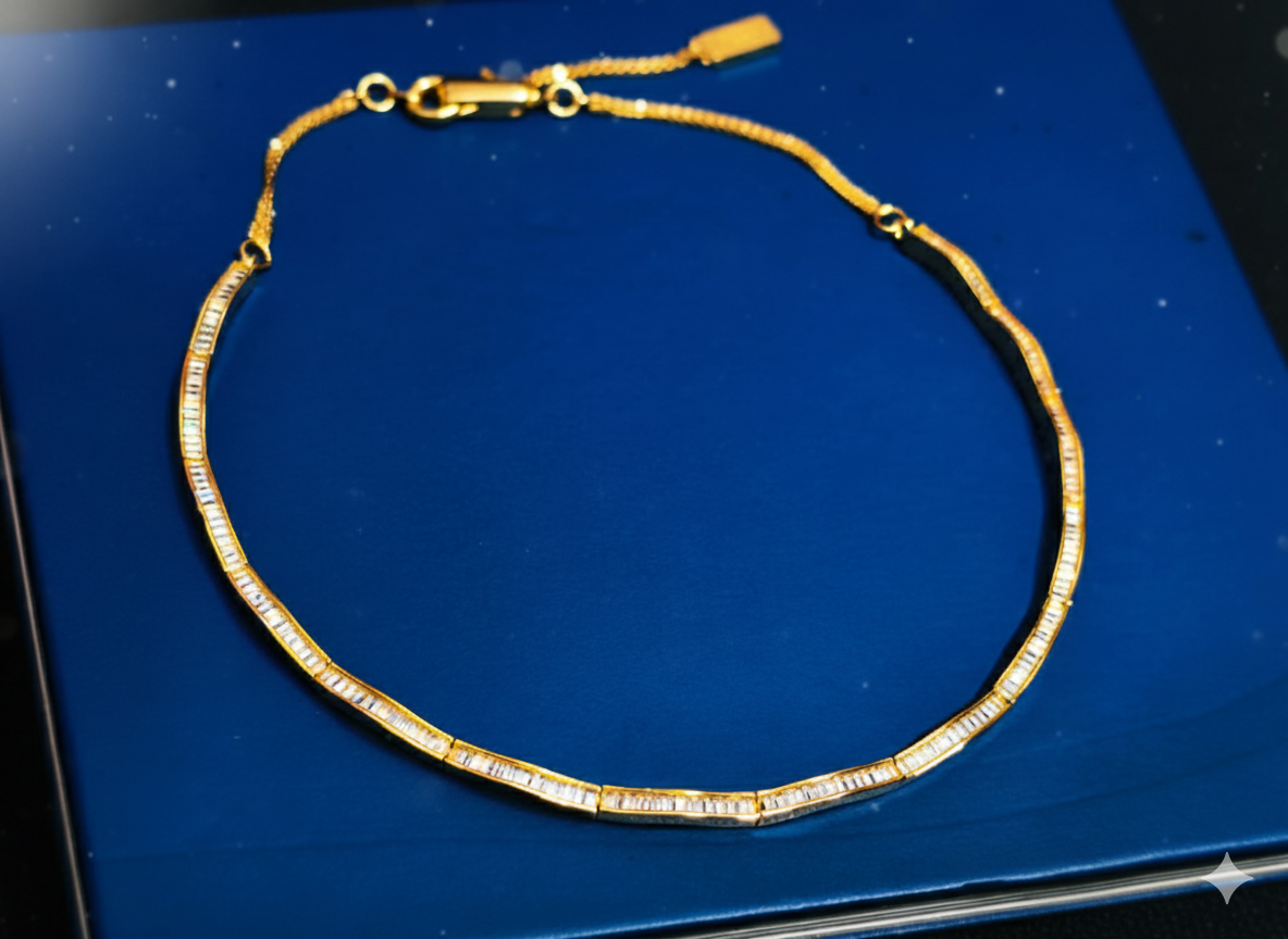 Premium Quality AD Hasuli Necklace