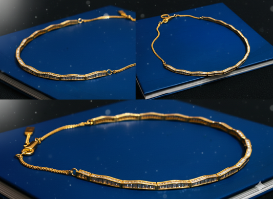 Premium Quality AD Hasuli Necklace